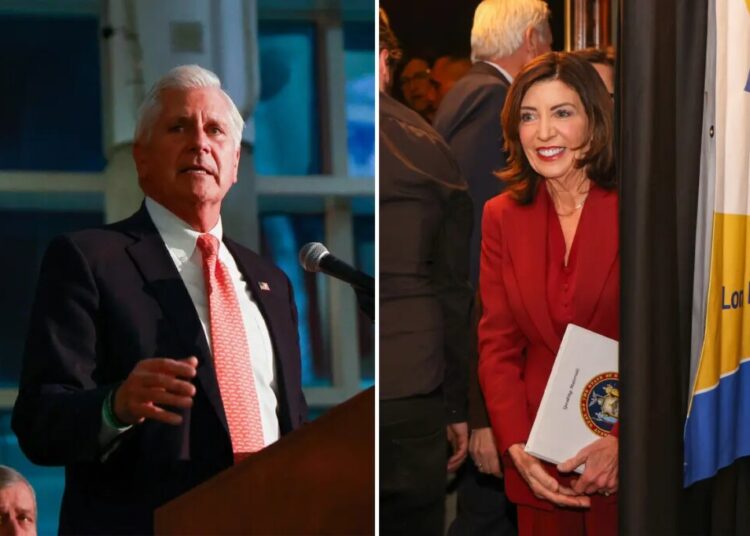 Nassau County Exec Bruce Blakeman kicks off second term touting record, taking dig at Hochul