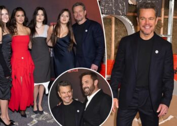 Matt Damon’s teenage daughter Gia roasts his awkward red carpet pose at ‘The Rip’ premiere