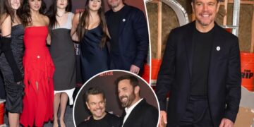 Matt Damon’s teenage daughter Gia roasts his awkward red carpet pose at ‘The Rip’ premiere