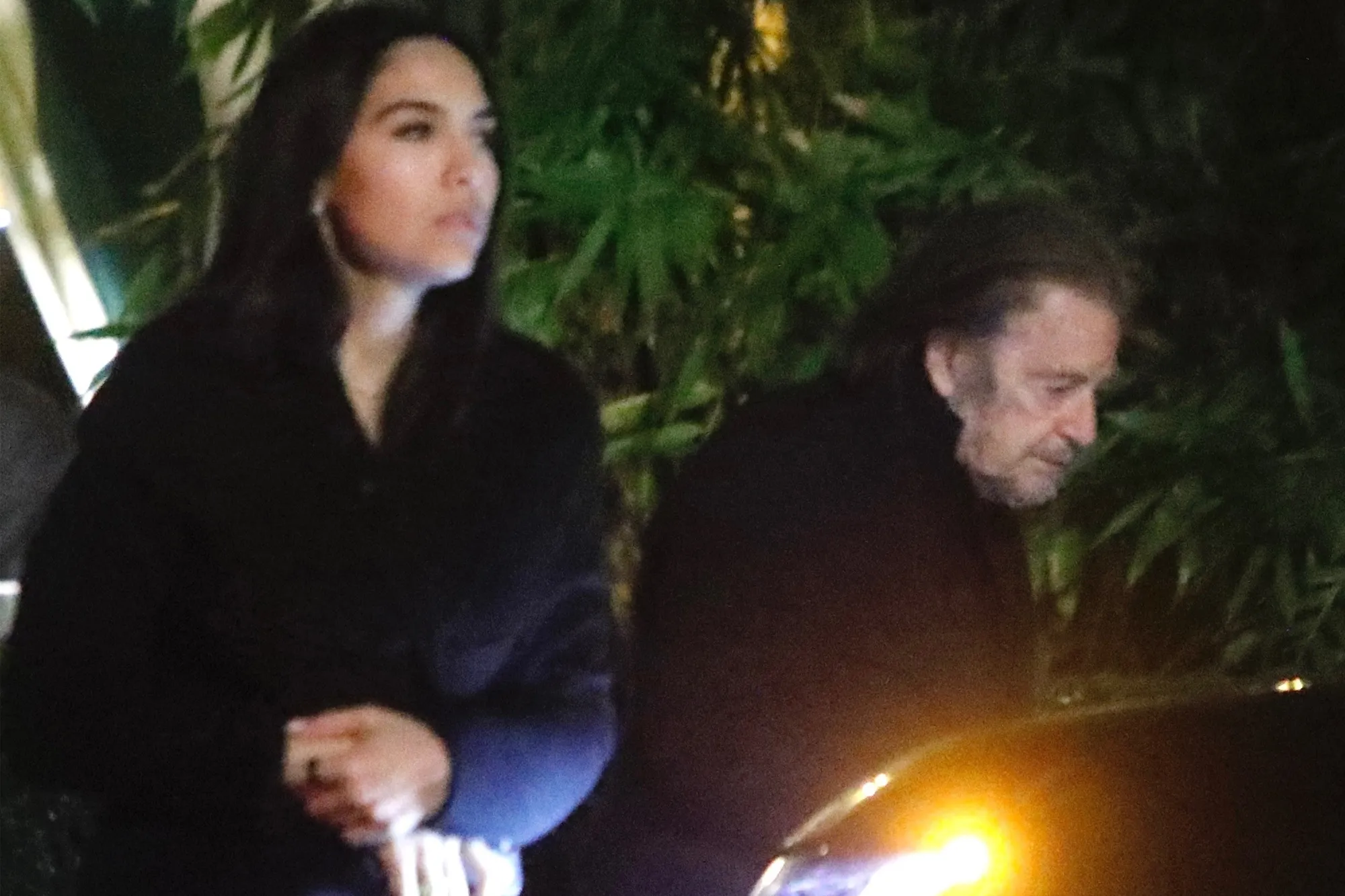 Al Pacino and Noor Alafallah on a dinner date.