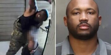 Man savagely beats toddler in sickening attack caught on doorbell camera footage