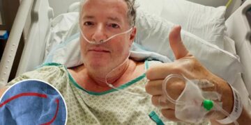 Piers Morgan, 60, hospitalized, will undergo hip replacement after fracturing thigh bone in fall