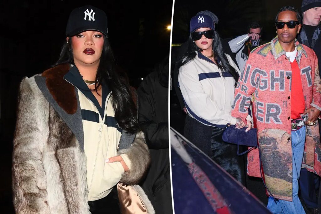 Rihanna braves the cold in $3K YSL jacket to support boyfriend A$AP Rocky at ‘SNL’ afterparty