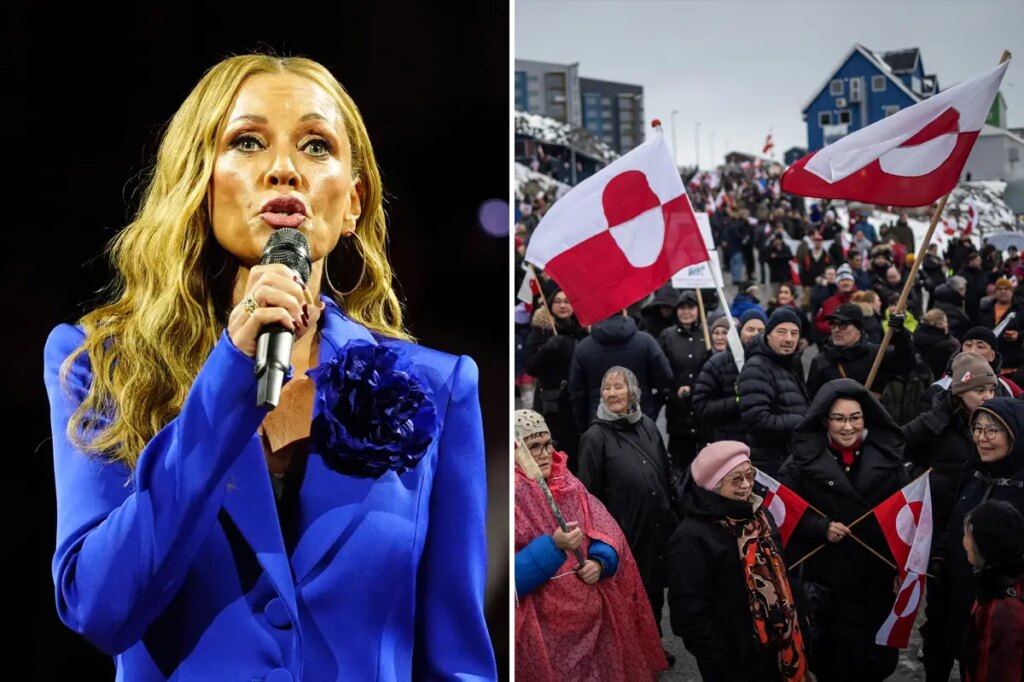 Boos as anti-Trump protester interrupts the national anthem to yell ‘Leave Greenland alone’