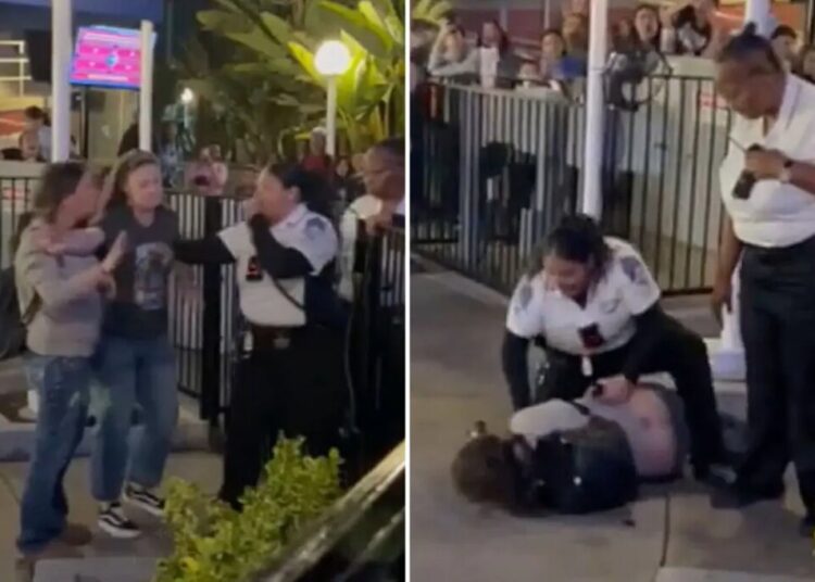Knott’s Berry Farm line cutter tackled by no-nonsense female security guard in wild video
