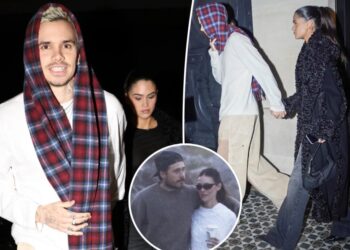 Romeo Beckham is all smiles on PDA-packed outing with girlfriend Kim Turnbull as family rift deepens