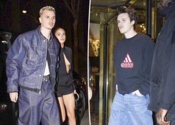 Brothers Romeo and Cruz Beckham enjoy double date with girlfriends as family feud erupts