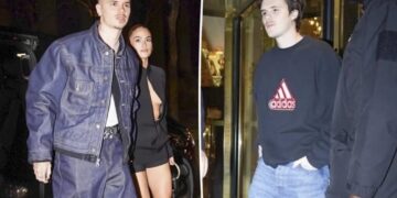 Brothers Romeo and Cruz Beckham enjoy double date with girlfriends as family feud erupts