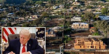 Trump signs executive order for feds to take over LA’s ‘nightmare’ wildfire rebuild in huge boost for victims