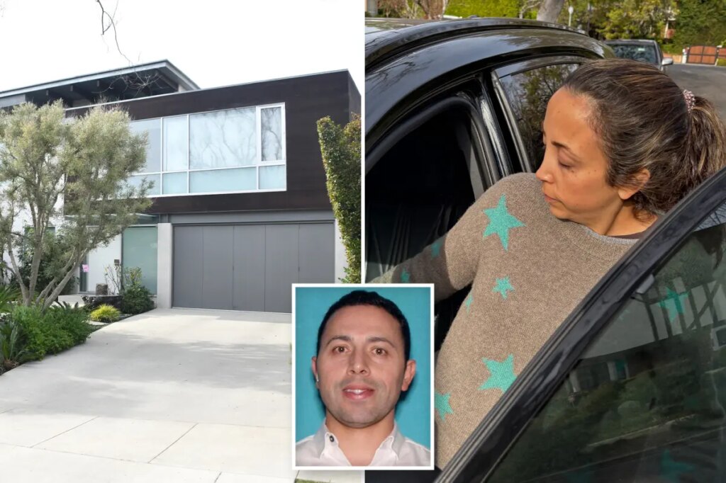 Wife of accused LA homeless charity fraudster makes mad dash as neighbors dish on couple’s luxe lifestyle in $7M mansion