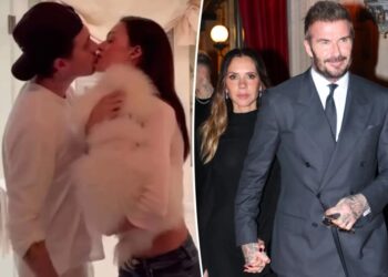 Nicola Peltz shares romantic video with Brooklyn Beckham after his family stepped out in Paris together