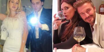 Brooklyn Beckham and Nicola Peltz couldn’t be happier on date night after cutting off his family