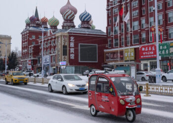 China’s Russian Town Has Log Cabins and Cyrillic Signs, but No Russians