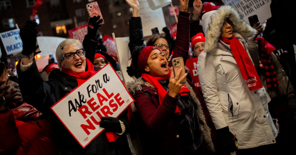 Nearly 15,000 Nurses Go on Strike at Major New York City Hospitals