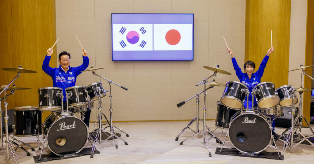 Drum Diplomacy: Leaders of Japan and South Korea in Sync to K-pop
