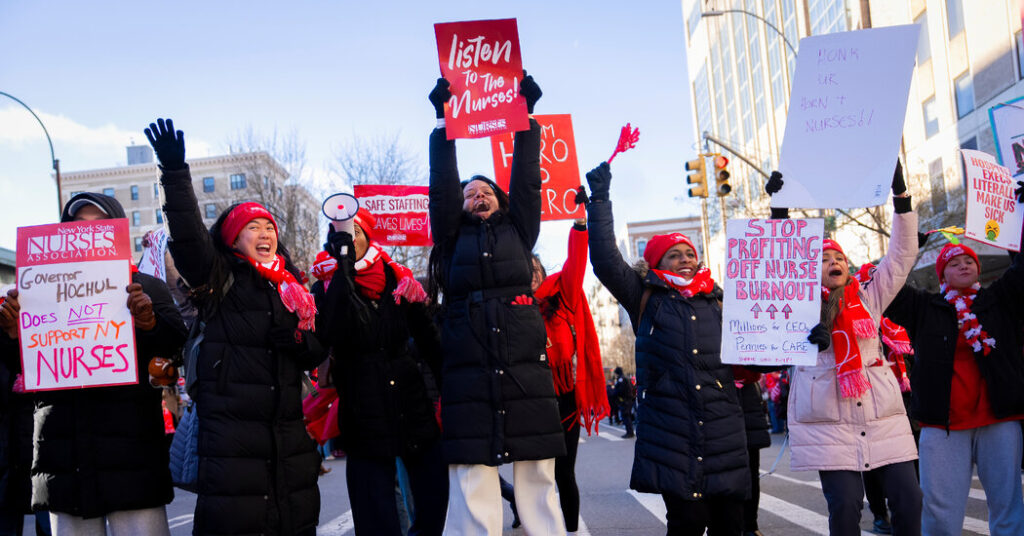 As N.Y.C. Nurses’ Strike Continues, Both Sides Prepare for a Long Fight