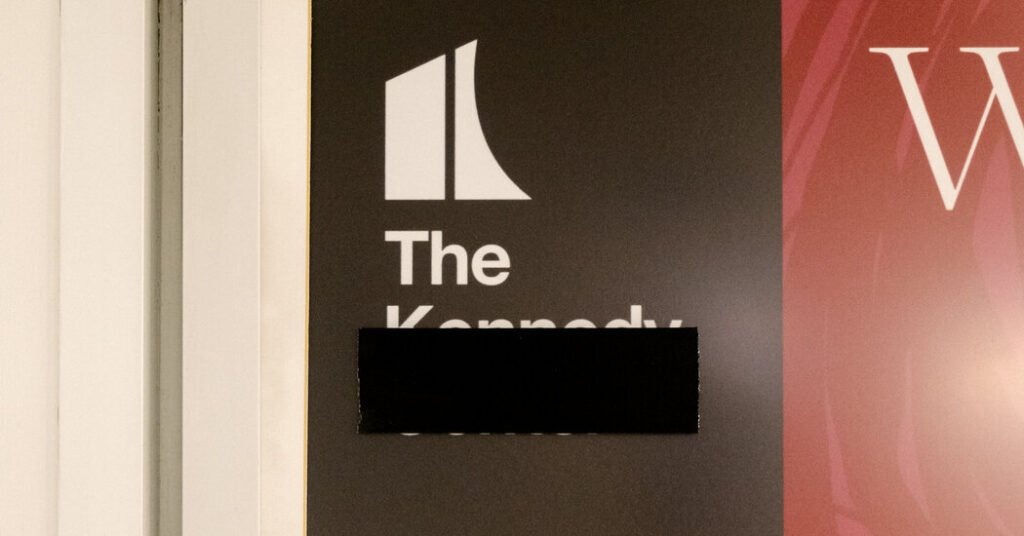 As Kennedy Center Rebrands, It’s Mired in Black Tape