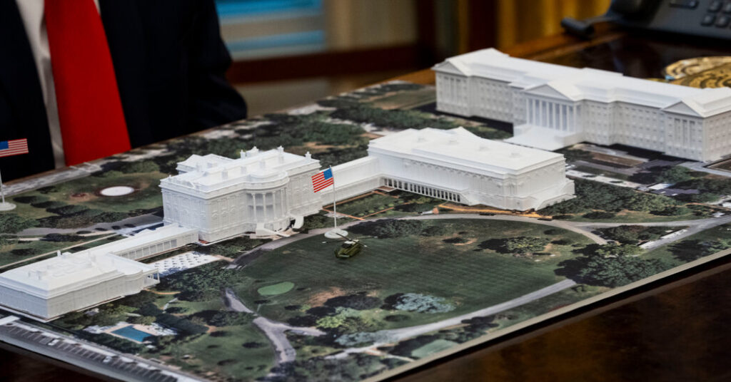 Trump Appoints Allies to Review His Ballroom Plans