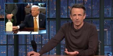 Seth Meyers Never Guessed Trump Was Such a Milk Fan