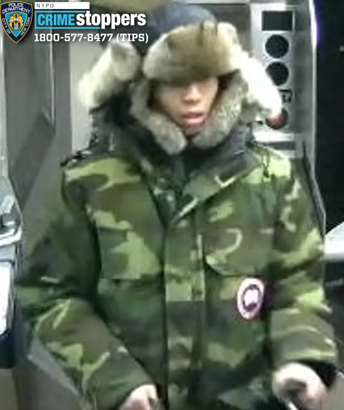 Police are searching for an unhinged suspect who slapped a stranger and sicced his dog on him in a Manhattan subway station