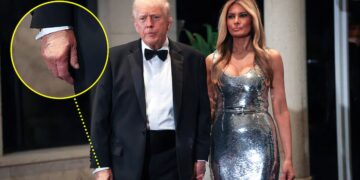 Trump, 79, Rings In The New Year With Makeup-Covered Hand