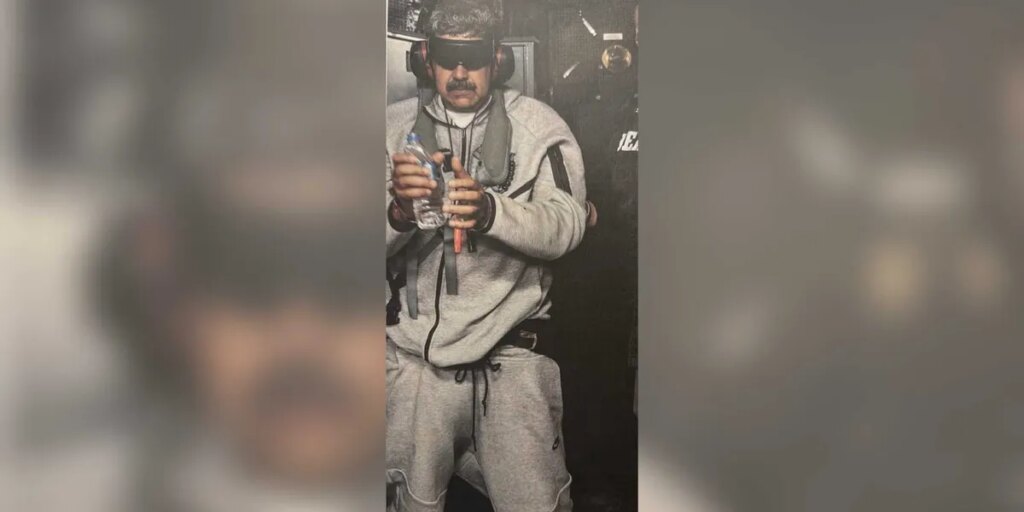 Trump shares stunning photo of captured Venezuelan president