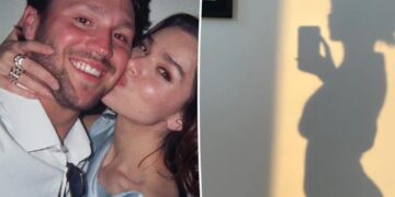 Pregnant Hailee Steinfeld shows off growing baby bump, hints at infant’s name