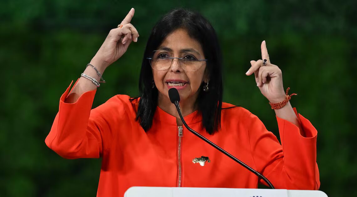 Venezuela’s VP Surfaces to Thumb Her Nose at Trump