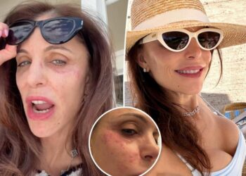 Bethenny Frankel contracts infection on face after partying in St. Barts for NYE