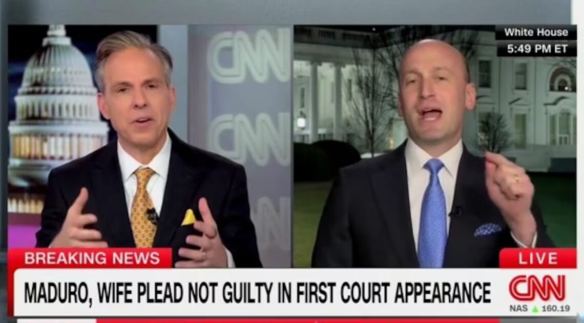 Squealing Stephen Miller Loses It at CNN’s Jake Tapper in Venezuela Debate