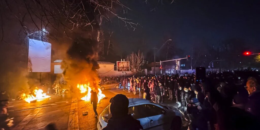 Dozens feared dead as Iran hit by largest protests in years