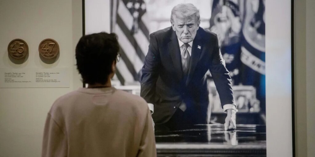 Reference to Trump’s impeachments is removed from Smithsonian portrait display—while Clinton’s and Andrew Johnson’s still remain