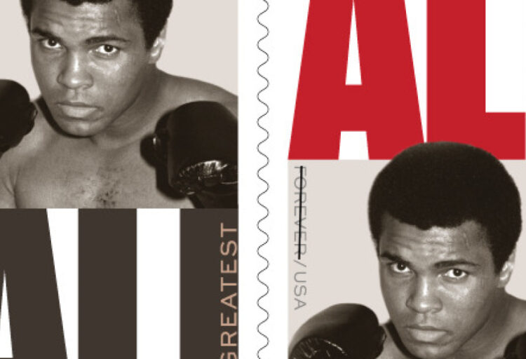 Muhammad Ali once joked he should be on a stamp because ‘that’s the only way I’ll ever get licked.’ Wish granted