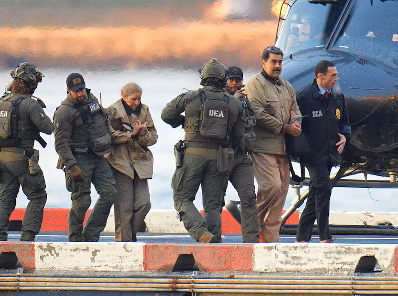 Maduro and his wife, Cilia Flores, were escorted by federal agents en route to a federal courthouse in Manhattan on January 5. Trump said the operation was part of the "Donroe doctrine."