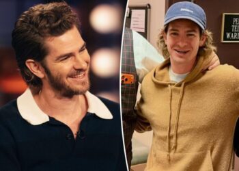 Andrew Garfield looks unrecognizable with long blond hair