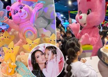 Inside Kim Kardashian’s extravagant Care Bear-themed 8th birthday party for daughter Chicago
