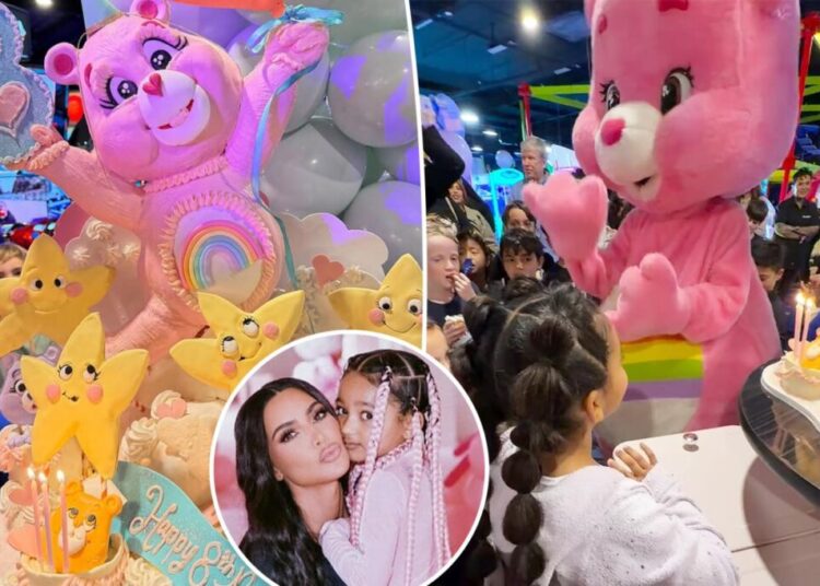 Inside Kim Kardashian’s extravagant Care Bear-themed 8th birthday party for daughter Chicago