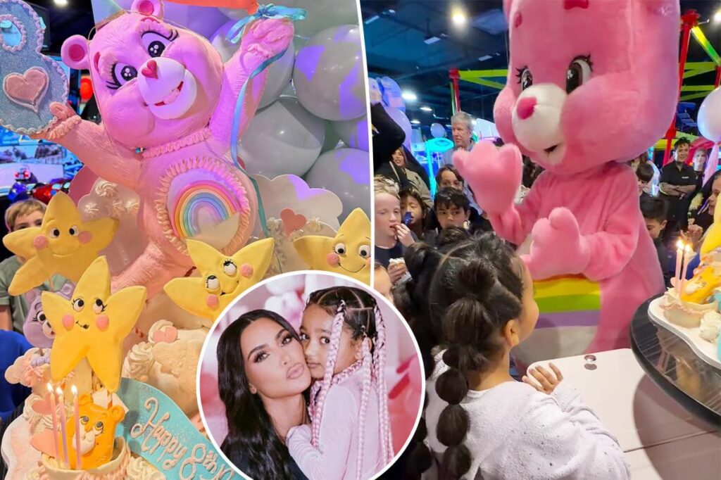 Inside Kim Kardashian’s extravagant Care Bear-themed 8th birthday party for daughter Chicago