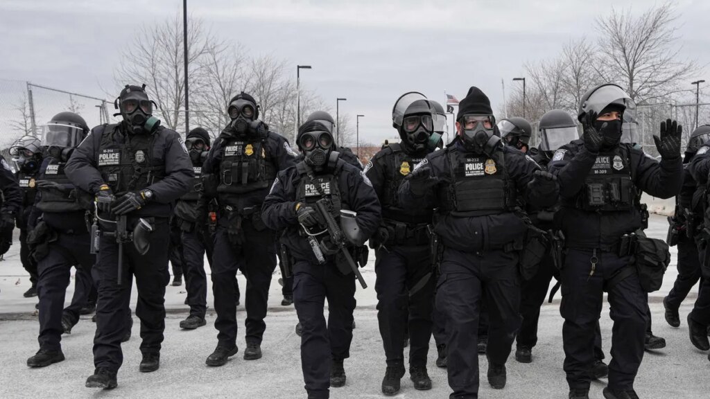 Family says ICE blast and tear gas hit van, sending three children to hospital