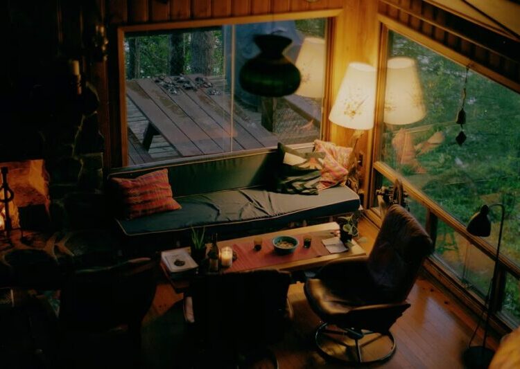 I am here in the evening light