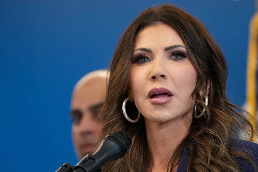 ‘Don’t say his name!’ Kristi Noem snaps after asked about ICE agent who killed Renee Good