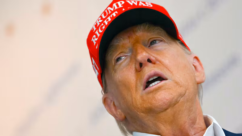 President Donald Trump speaks at 