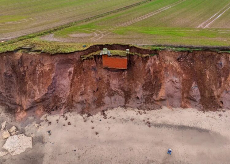 Nuclear Bunker Falling Into Ocean
