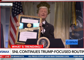 Right-wing podcaster loses it as Saturday Night Live skewers Trump: ‘Not very funny’