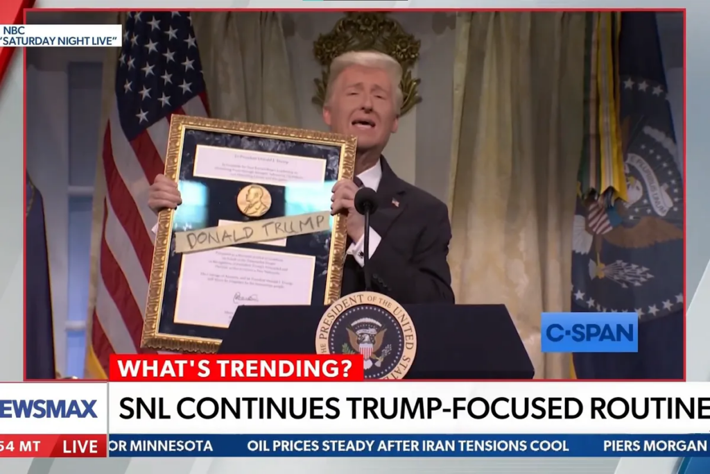 Right-wing podcaster loses it as Saturday Night Live skewers Trump: ‘Not very funny’