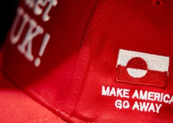 Pro-Greenland protesters mock Trump’s MAGA slogan with ‘Make America Go Away’ caps