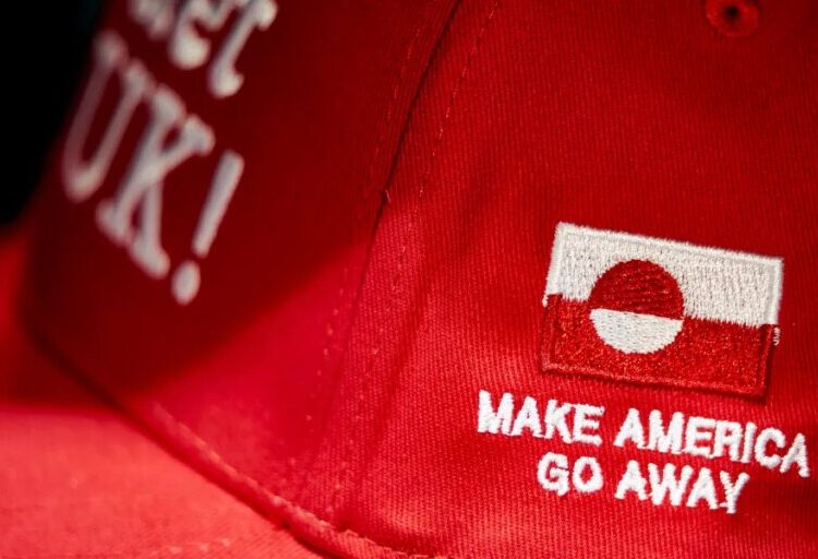 Pro-Greenland protesters mock Trump’s MAGA slogan with ‘Make America Go Away’ caps