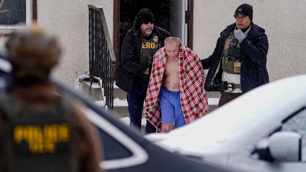 ICE forces showering citizen outside into freezing weather in his underwear: report