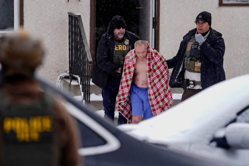 Family accuses Trump’s DHS of lying after man stripped to his underwear in snowy raid