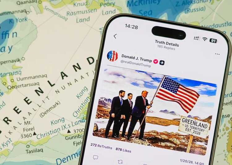 Trump Shares Message From France’s Macron Questioning Greenland Moves